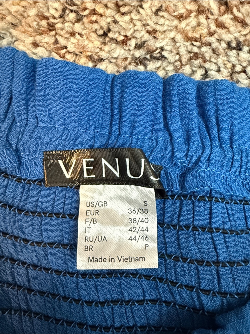 VENUS Cobalt Blue Maxi Dress with Tie Waist - Picture 4 of 5